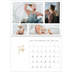 A4 Double Photo Calendar — Scribble text [February]