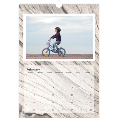 A3 photo calendars — Tree bark [February]