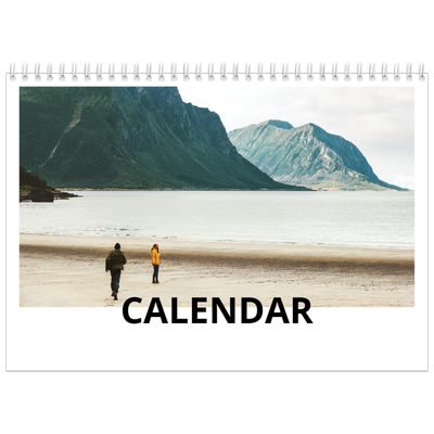 A4 Double Photo Calendar — White space [cover]