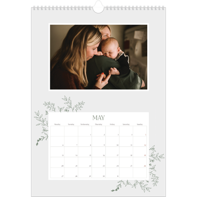 A3 photo calendars — Hand drawn flowers [cover]