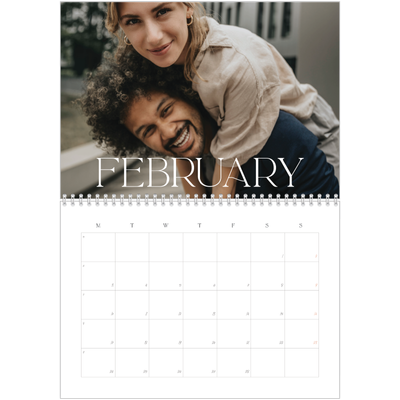 A4 Double Photo Calendar — Larger than life [February]