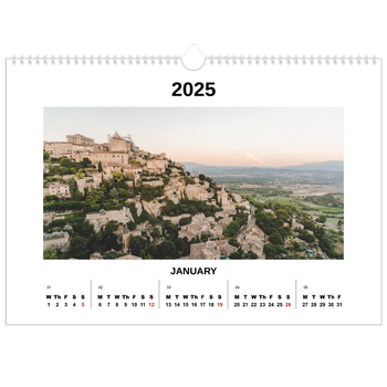 A3 Landscape Photo Calendar — Simple photo
