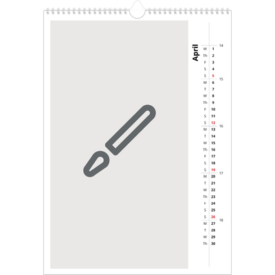 A3 photo calendars — Design your own product [April]
