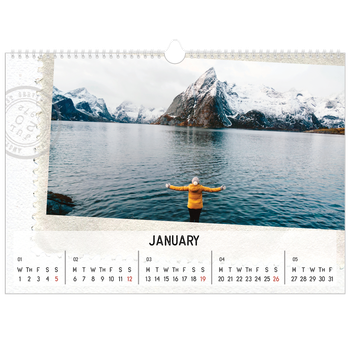 A3 Landscape Photo Calendar — Parts unknown