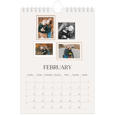 A5 Photo Calendar — Wall photo gallery [February]