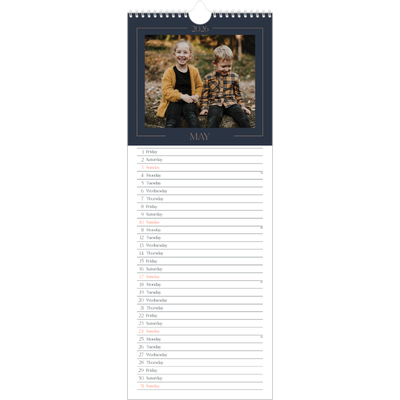 Slim Calendar  — Prussian blue [cover]