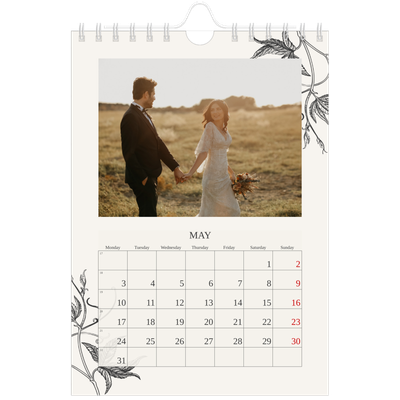 A5 Photo Calendar — Ink & ivy [May]