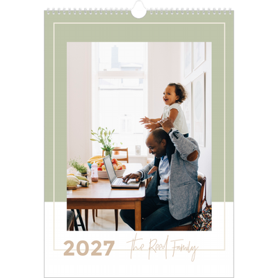 A3 photo calendars — Earthy frames [cover]