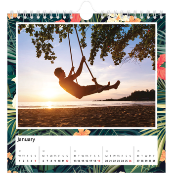 Square Photo Calendar — Vivid plant life