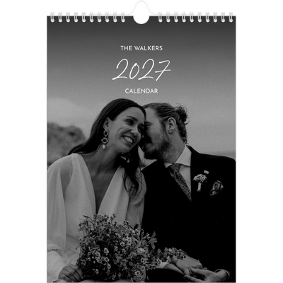 A4 Photo Calendar — Elegant script [cover]
