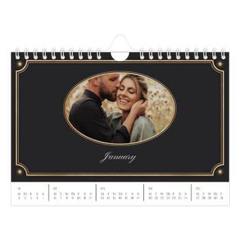 A5 Landscape Photo Calendar — Vintage classic