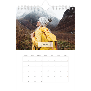 A5 portrait — Classic calendar