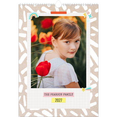 A3 Family Planner — Rustic Planner - Family of 3 [cover]