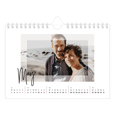 A5 Landscape Photo Calendar — Clear frame [cover]