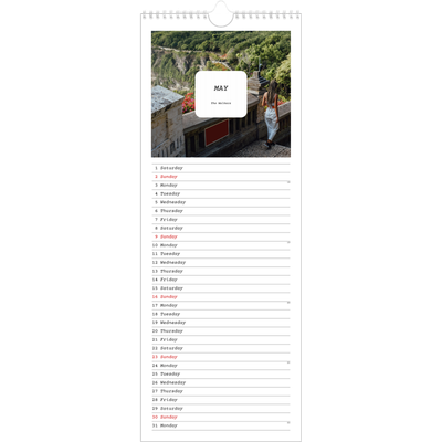Slim Calendar  — Full story [May]