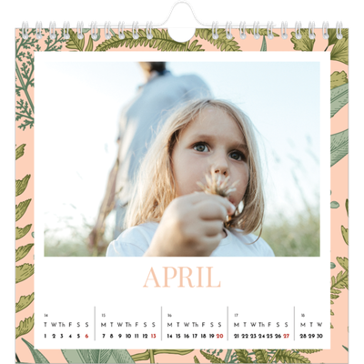 Square calendars  — Floral wallpapers [April]
