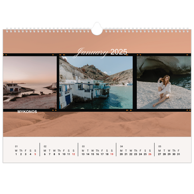 A3 Photo Calendar — Adventure wanderlust [January]