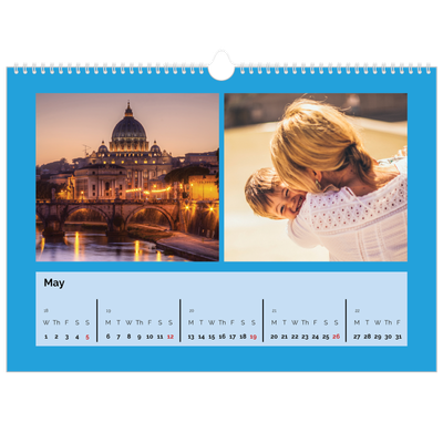 A3 Photo Calendar — Bright and bold [May]