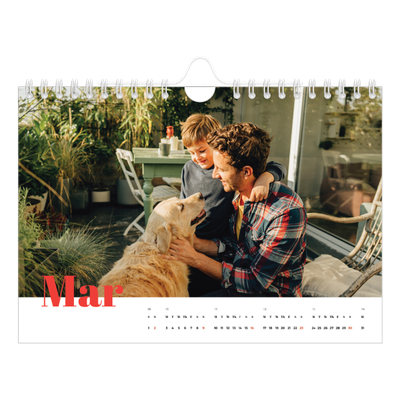 A5 Landscape Photo Calendar — A bold year [March]