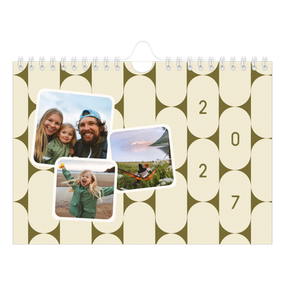 A5 Landscape Photo Calendar — Retro patterns [cover]