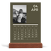Easel Desk Calendar Portrait  — Contemporary bold [April]