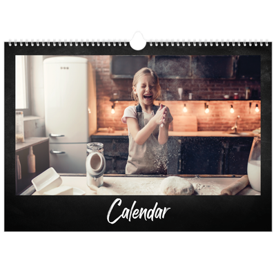 A3 Photo Calendar — Chalkboard style [cover]