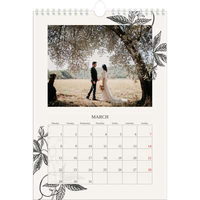 A4 Photo Calendar — Ink & ivy [March]