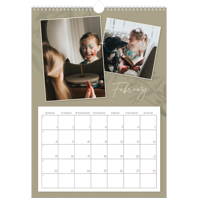 A3 photo calendars — Down to earth [February]