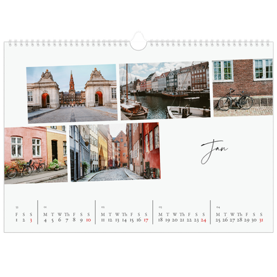 A3 Photo Calendar — City break [January]