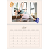 A4 Double Photo Calendar — Minimalist coral [May]