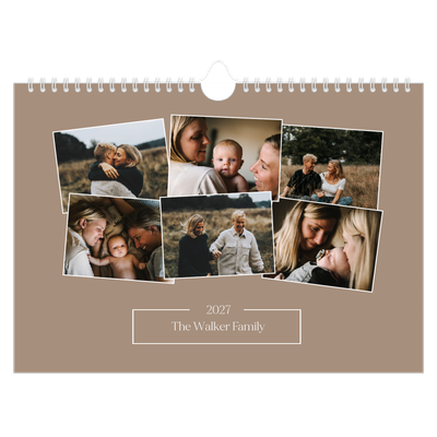 A4 Landscape Photo Calendar — Crafted memories [cover]