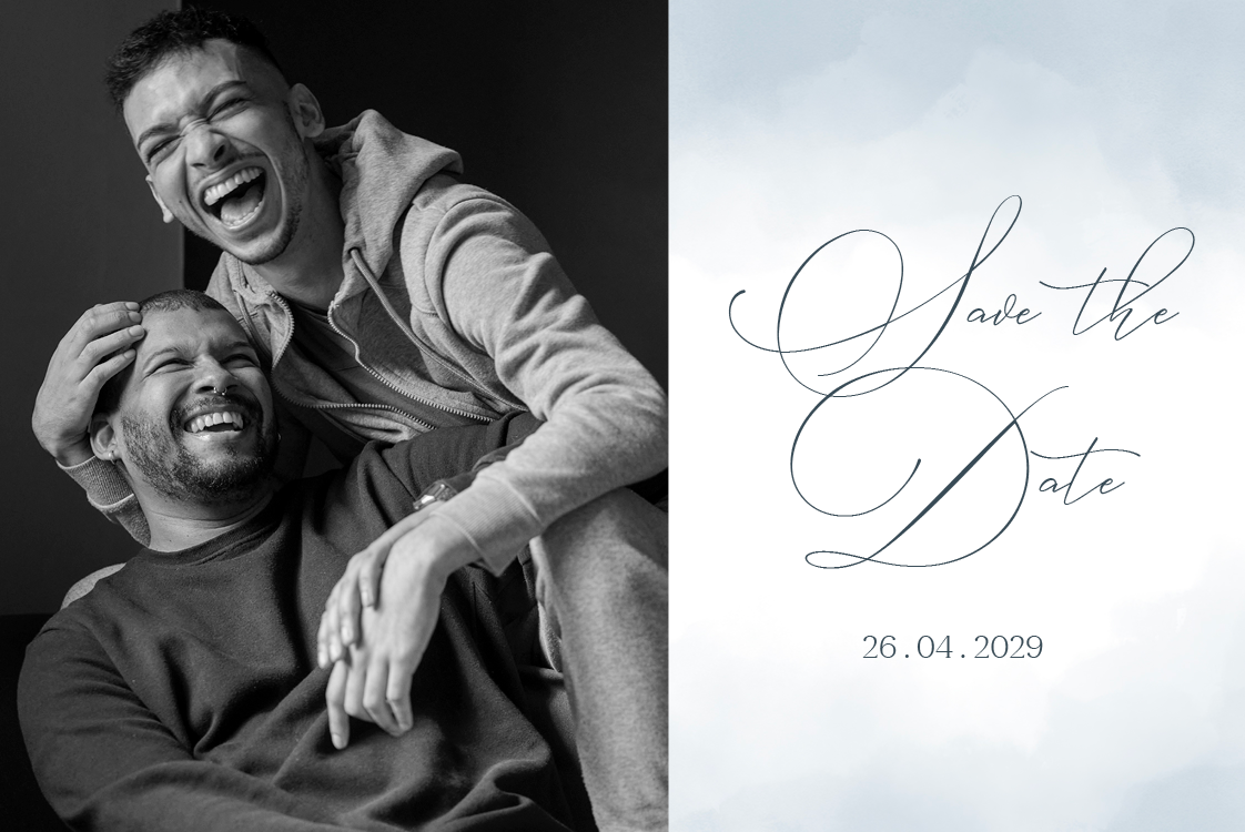 Save the date — Watercolour abstract