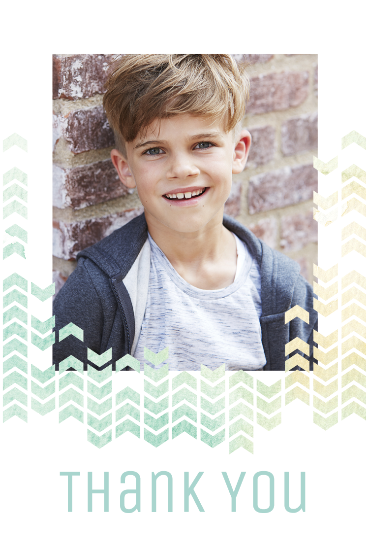 Thank you cards — Geometric rain