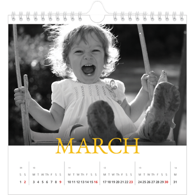 Square calendars  — Heritage style [March]
