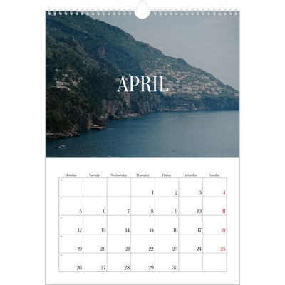 A3 photo calendars — Endless escape [April]