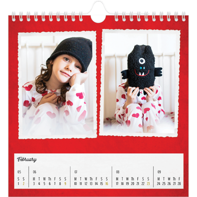 Square calendars  — Picture collection [February]