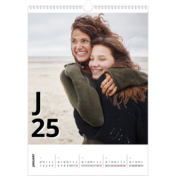 A3 Photo Calendar — Letter style