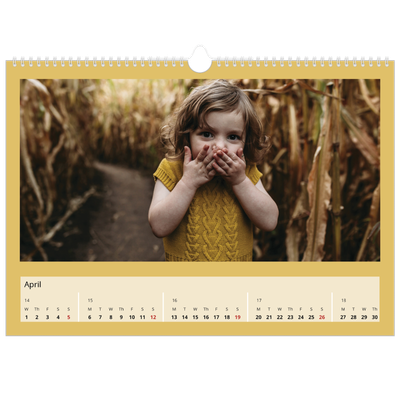 A3 Photo Calendar — Earth colours [April]