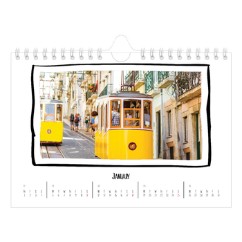A5 Landscape Photo Calendar — Scrapbook snapshots