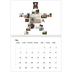 A4 Double Photo Calendar — Collage shapes [cover]