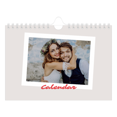 A5 Landscape Photo Calendar — Signed in crimson [cover]