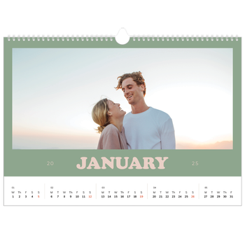 A3 Landscape Photo Calendar — Retro frames