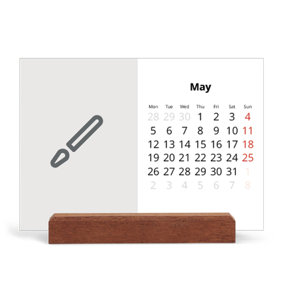 Easel Desk Calendar Landscape  — Design your own product [cover]