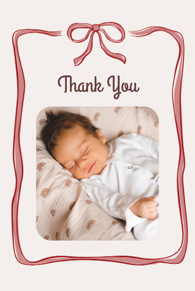 Thank you cards — Bundled in bows