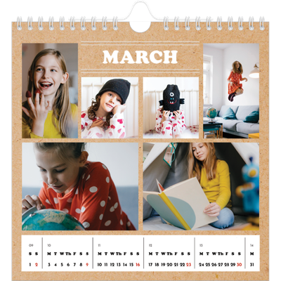 Square calendars  — This year’s editorial [March]