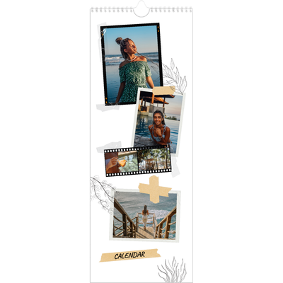 Slim Calendar  — Scrapbook flair [cover]