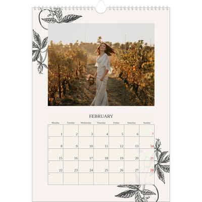 A3 photo calendars — Ink & ivy [February]