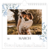 Square calendars  — Elegant floral [March]