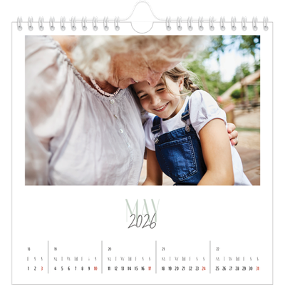 Square calendars  — Mixed typography [cover]