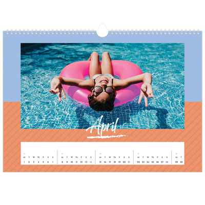 A3 Photo Calendar — Colour and pattern [April]